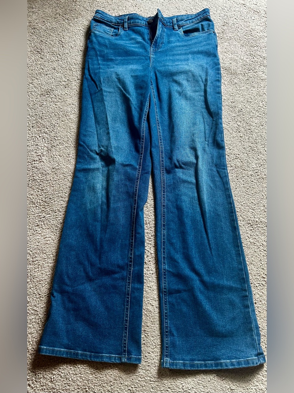 Buffalo David Bitton Blue Flare Jeans - Wide Leg